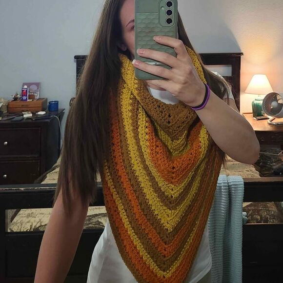 Autumn Harvest Crochet Scarf